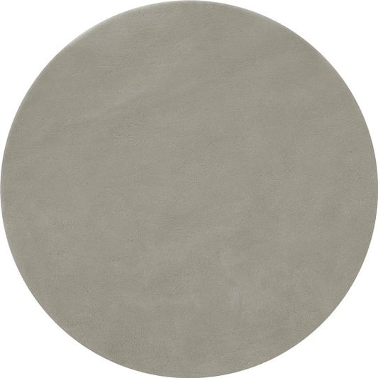 tectake® Tapis à poils courts - Rond - Ø120 cm - Sable - Tapis pour le salon, la chambre à coucher, la salle à manger - Facile d'entretien et lavable - Sous-couche antidérapante - Antiallergique - Diverses tailles et couleurs