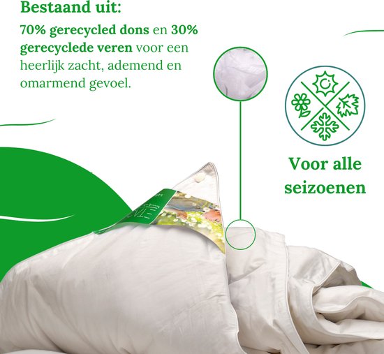 Ten Cate NextLife Duvet - Couette 140 x 220 - Couette - Couettes - Couette en duvet - Couette 4 saisons 140x200