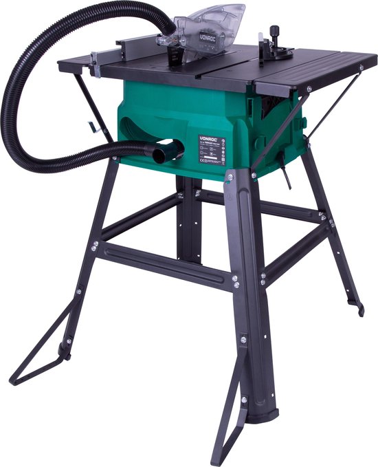 Table de sciage - VONROC - 1500W - Ø210MM - Lame de scie 40T - Socle inclus
