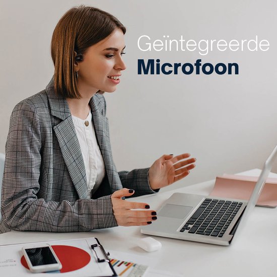Écouteurs à conduction osseuse Grundig - Écouteurs Bluetooth avec 5 heures d'autonomie - Écouteurs sans fil pour la musique et les appels mains libres - Câble de chargement USB-C inclus.