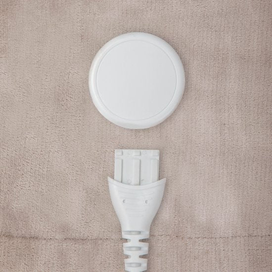 Inventum HB185T Couverture chauffante électrique 180x130 cm - Simple - 4 niveaux de chaleur - Lavable - Arrêt automatique - Polaire - Taupe