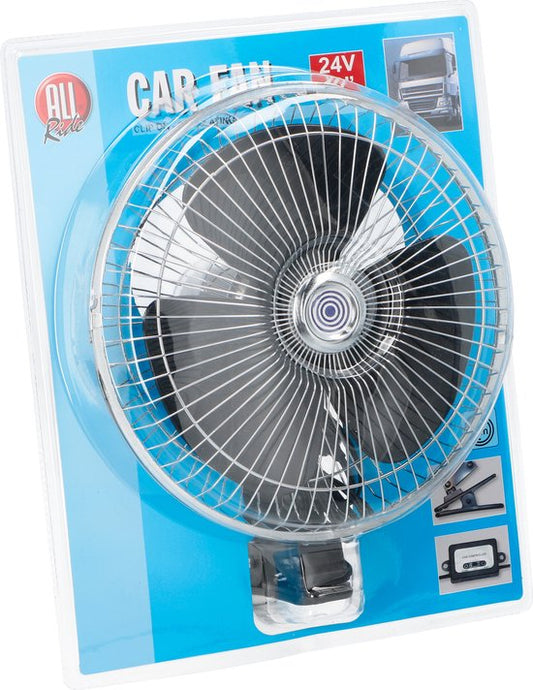 All Ride Mini Fan 24V - Ventilateur pour camion et voiture - Avec clip et câble d'alimentation 2M