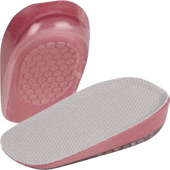 Semelles Nuvance - 2.5cm Heel booster - Heel pads - 2 Pieces - Size 36-40 - Men & Women - Heel insoles - Pink