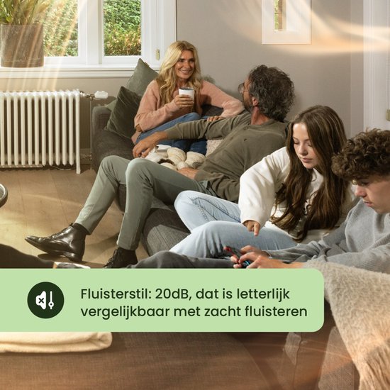 SpeedComfort Radiator Fan with Control Sensor - Mono Set (1x) - Chauffage plus rapide - Jusqu'à 22% d'économies d'énergie - Convient aux pompes à chaleur - Vitesses multiples - Simple à installer - Silencieux - Dutch Product - White