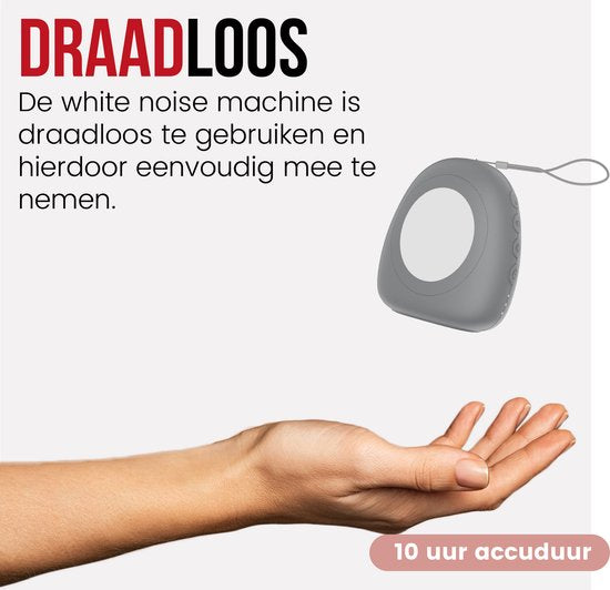 Machine à bruit blanc - Aide au sommeil - Bruit blanc - Aide au sommeil de bébé - Goutte - Gris