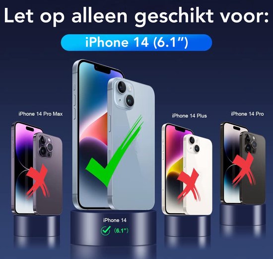 Podec Magsafe Case Suitable for iPhone 14 - Bundle with 3x Screen Protector + 3x Camera Protector - Magnetic with Ring Translucent - Phone Case Transparent Magsafe Case - Translucent