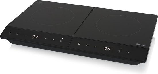 Tristar Deluxe Table de cuisson à induction 3500W - IK-6162 - 2 zones de cuisson - Minuterie jusqu'à 180 min - Noir