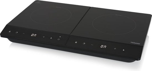 Tristar Deluxe Table de cuisson à induction 3500W - IK-6162 - 2 zones de cuisson - Minuterie jusqu'à 180 min - Noir