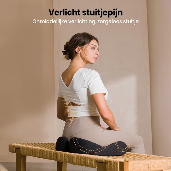 ProtoArc® SC Butterfly Seat Cushion - Coussin de siège orthopédique ergonomique - Coussin de chaise et coussin de rebond - Coussin coussin en mousse à mémoire de forme - Pour chaise de bureau, voiture et maison - Respirant et antidérapant