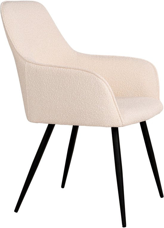 House Nordic Chaise à manger Harbo Bouclé Blanc
