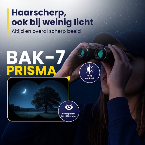 ODESSEY Jumelles compactes - avec étui, kit d'entretien et support de téléphone - 8x22 - FMC - BAK-7 - pour adultes et enfants
