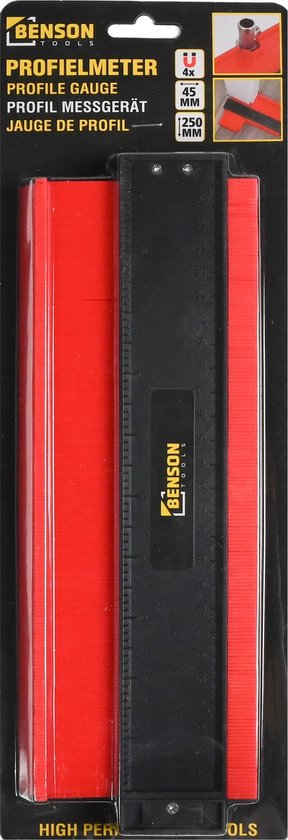 Jauge de profil Benson - Gabarit de profil 250 mm - Profondeur maximale 45 mm