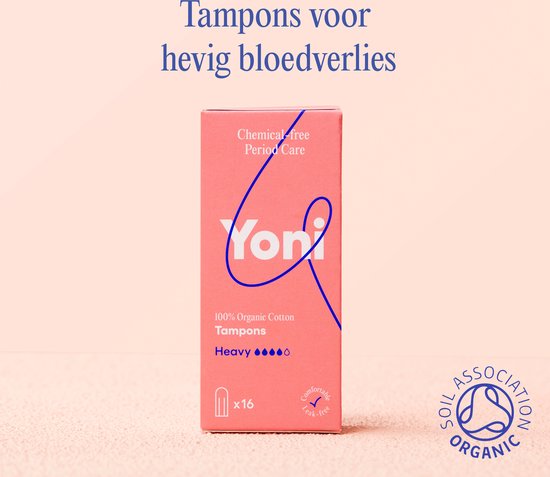 Tampons en coton biologique Yoni lourds 16 pièces