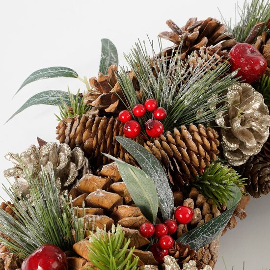 Maison des Saisons Couronne de Noël - Ø50 cm - Vert