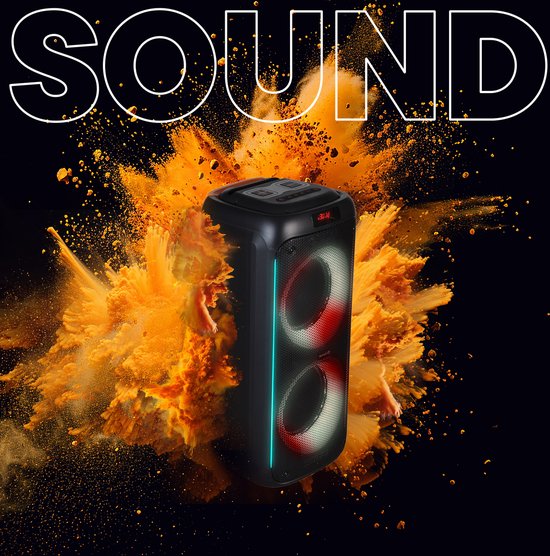 Enceinte Bluetooth, Denver, Enceinte lumineuse, Bluetooth Party Speaker, BPS458