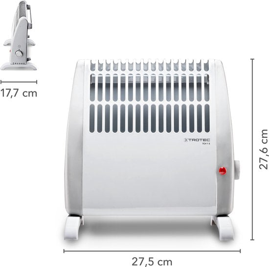 TROTEC Chauffage électrique - Convecteur - TCH 1 E - protection antigel - silencieux - 450 watts