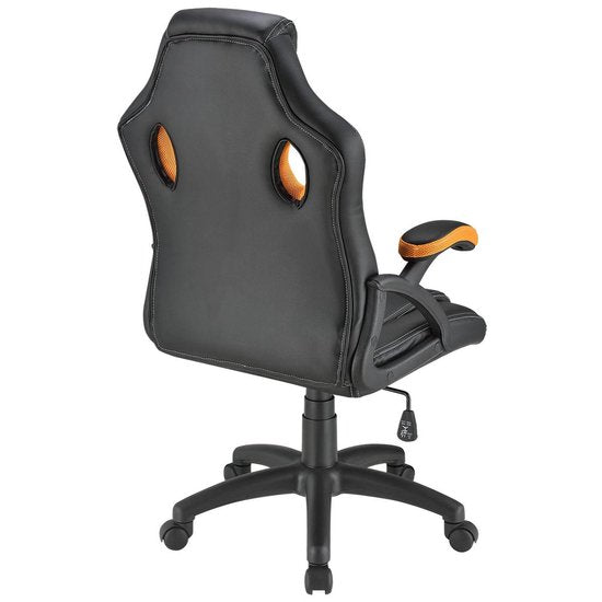 Chaise de bureau / chaise de jeu Racing Montréal - Orange - Dossier réglable