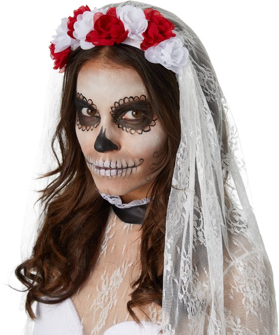 Dressforfun Creepy skeleton bride L - déguisement halloween dress up partywear carnaval costume carnaval party dress - 302007