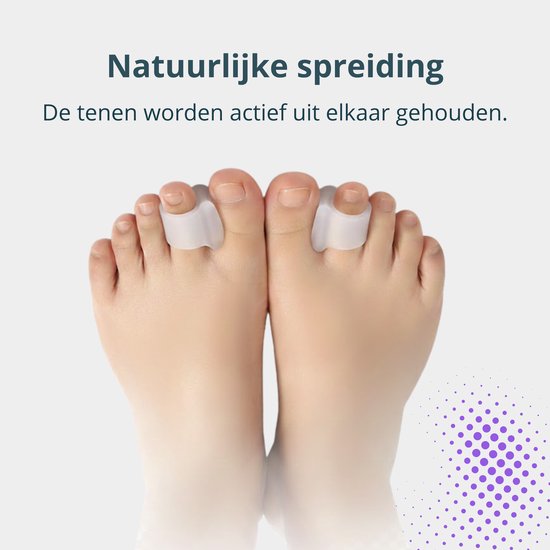 VeryGoods™ Hallux Valgus Toe Corrector - Toe Spreader Big toe - 2 Pieces - Toe protector - Hammer toe - Toe spreaders