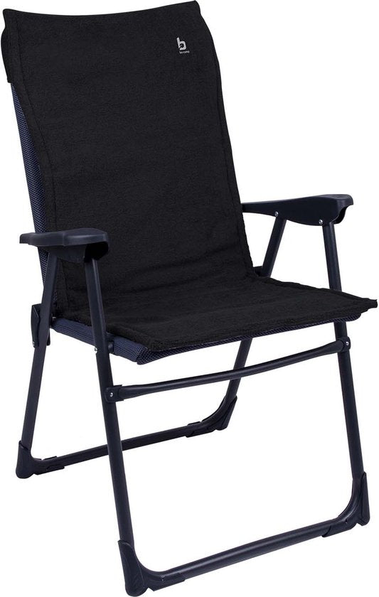 Bo-Camp - Housse de chaise S - Universelle - Tissu éponge rembourré - Anthracite