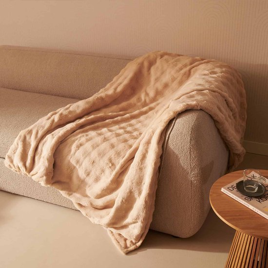 Couverture chauffante électrique Duux Yentl Bubble 200x200 cm - 9 positions - Beige