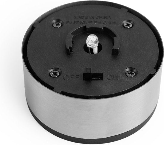 LED Lovers - Lampe de jardin solaire à LED avec pointes de terre - Lot de 4 - Lampe de chemin avec capteur de lumière - acier inoxydable - 8-10 heures de fonctionnement - 27cm