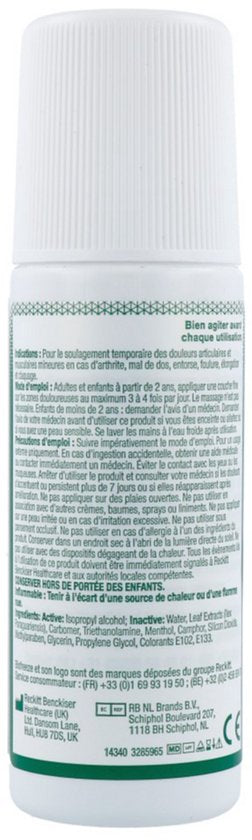 Biofreeze Gel roller à effet froid 89 ml