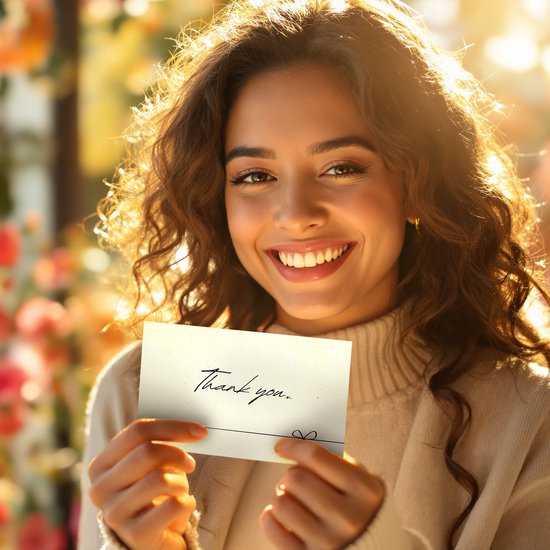 Systemyze 42x Cartes de remerciement avec enveloppe - Cartes de remerciement - Cartes de vœux - Format A6