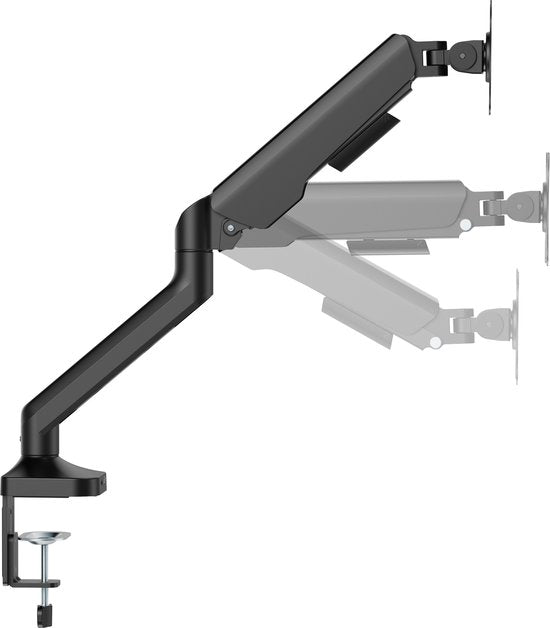 VDD Gaming - Bras de moniteur - Bras de moniteur - Support de moniteur - Hauteur réglable - Pour 1 écran - Design ergonomique - Noir