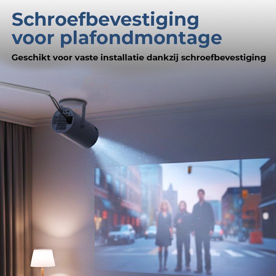 Denver Mini Beamer - Full HD 1920*1080P - 175 ANSI Lumens - Projecteur - Home cinéma - HDMI - USB-C - PR2500