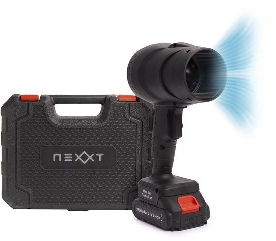 Nexxt Turbo Jet Blower Souffleur d'air - Turbo ventilateur sans fil - Dépoussiéreur d'air - Pistolet à air compatible avec d'autres batteries - 35,000 RPM - 550 G de pression d'air - 2000W