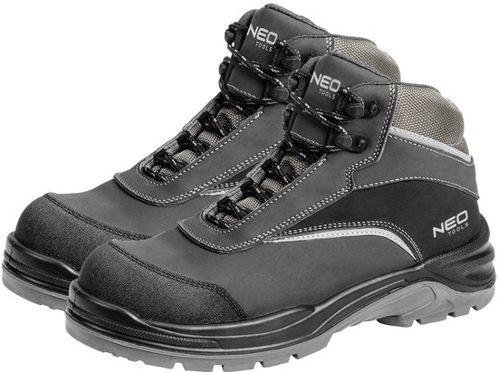 Bottes de sécurité pour hommes Neo Tools classe S3 SRC, imperméables WR, antidérapantes| Bottes de travail renforcées avec semelle intérieure en Kevlar, semelle intérieure antistatique, sans éléments métalliques, résistantes à la pénétration