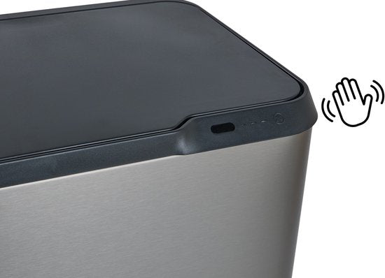 Umuzi Cleaning Bin 63L - Sensor - Metal Grey - 30.5x41x78cm