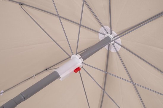 Bo-Camp - Parasol - Avec bras articulé - Ø 165 cm - Sable
