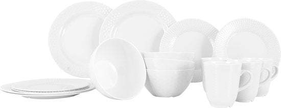 Gimex Royal Line Dinnerware - Ivoire - 16 pièces