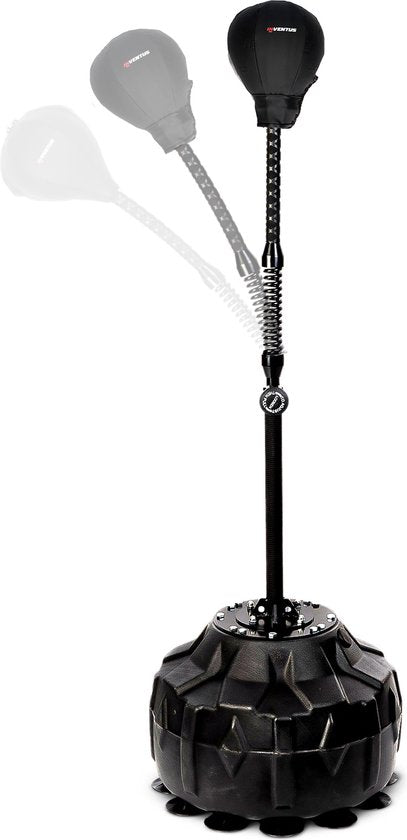 Inventus Extreme Reflex Boxing Pole V2 - Cobra Boxing Ball - Machine de boxe - Boxe et entraînement - Debout / Adultes - Réglable de 150 à 200 cm