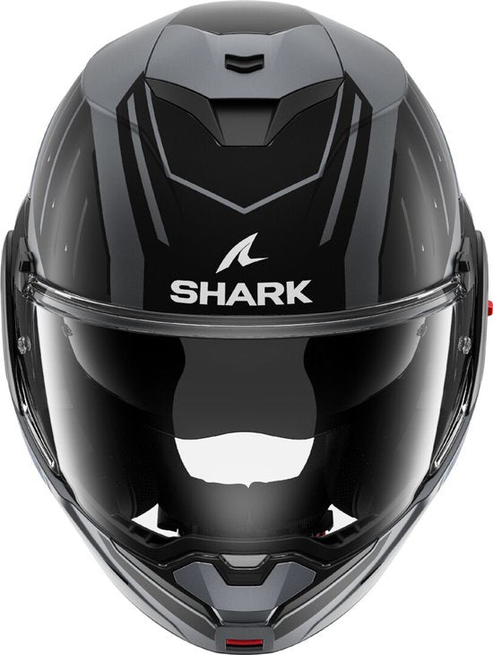 SHARK Oxo Rydger Matt Anthracite Bleu Noir ABK System Helmet - Taille M - Casque