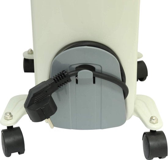 Deski Radiateur électrique à huile avec 7 pales - Chauffage - 1500 W - Blanc