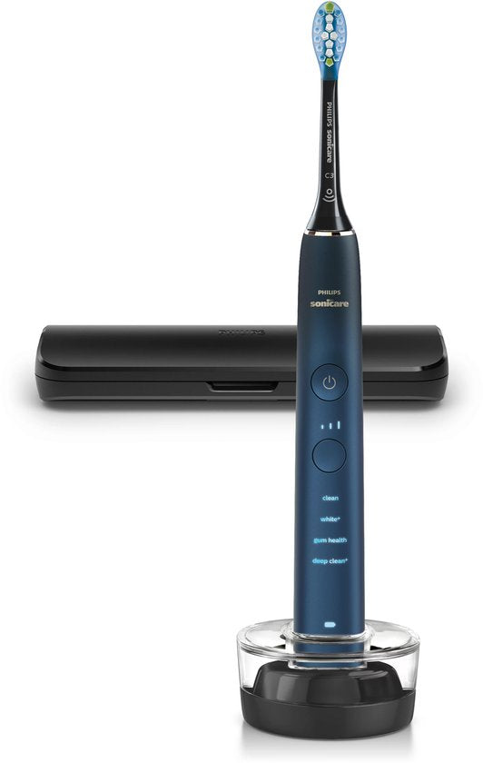 Philips Sonicare DiamondClean - Brosse à dents électrique - Aigue-marine/noir - Étui de voyage - HX9911/88