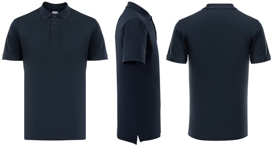 Milanoro - Polo élégant pour homme - bleu roi - XXL