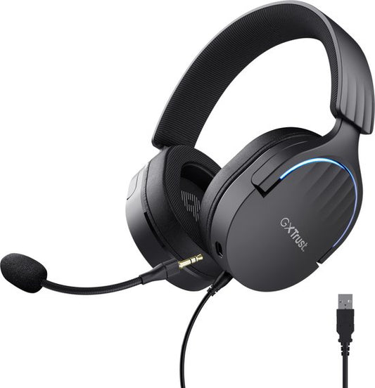 Trust GXT 490 Fayzo - Casque de jeu filaire - 7.1 Surround Sound - USB - Noir