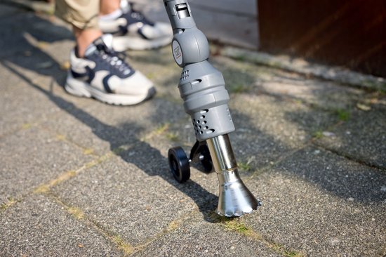 QLT Brûleur de mauvaises herbes électrique 3-en-1 - Allume-barbecue - Brûleur de peinture - 2000W - Avec 5 accessoires et roues