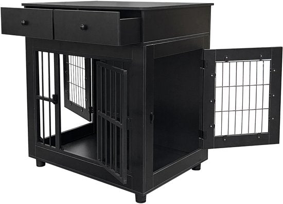 Niche de salon HuisenDier - Chien/Chat - 80 cm x 60 cm x 84 cm - Noir
