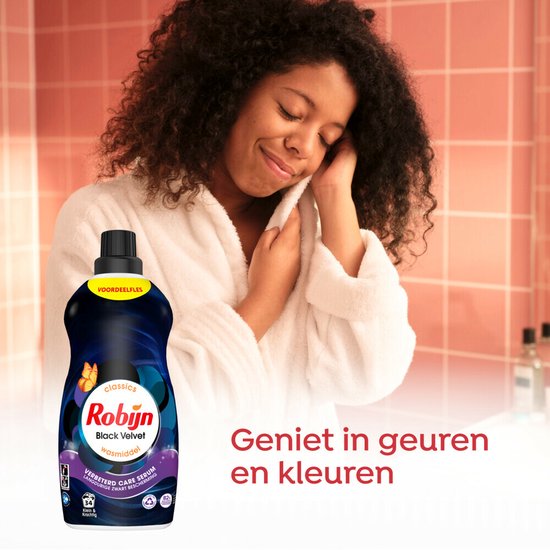 Robijn Klein & Krachtig Détergent Velours noir 34 lavages 1,19 litres