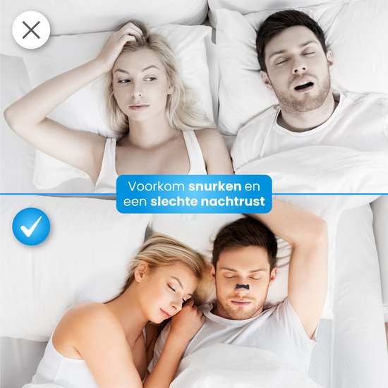 DreamCare Bandelettes nasales magnétiques - 30 paires - Anti ronflement - Plaques nasales