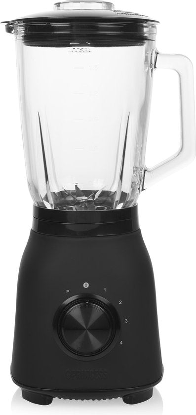 Princess 212092 Black Steel Blender 1000 - quatre vitesses - 1.5 L