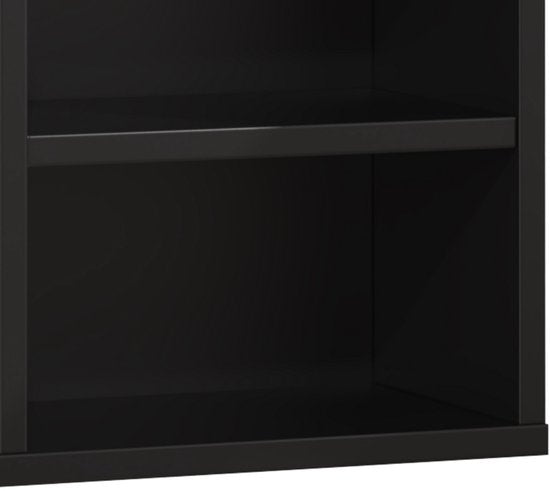 Armoire de rangement CD DVD - armoire à compartiments collections miniatures - noir