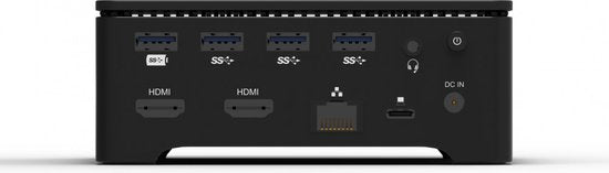 Port Designs 901908-W-EU station d'accueil pour ordinateur portable et réplicateur de ports USB filaire 3.2 Gen 1 (3.1 Gen 1) Type-A Noir