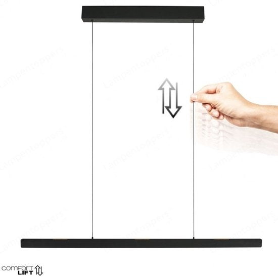 Steinhauer Exclusive - lampe suspendue - Fluxy - noir - métal - lampe design - LED - 4190ZW