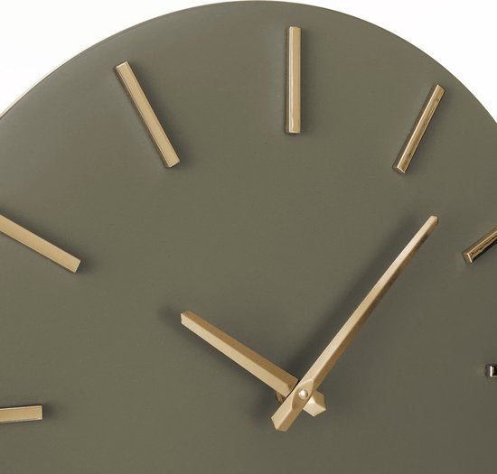 Horloge Murale - Mica Decorations - Ø36 cm - Vert
